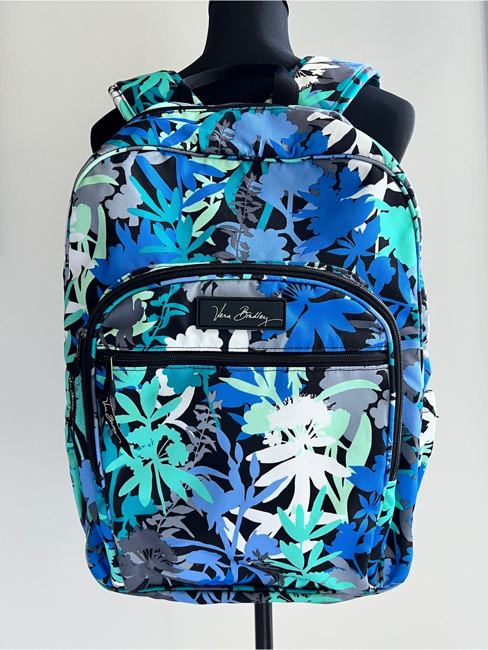 Vera Bradley Teal and Blue Floral Backpack
